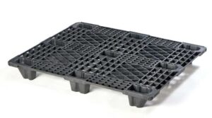 48x40 nestable export pallet with 4-way forklift entry